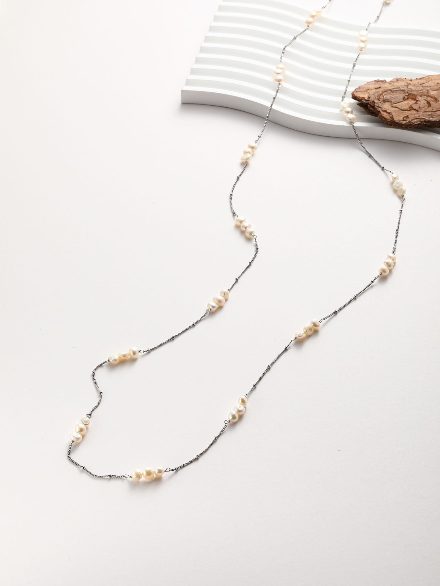 Collana in perle fiume