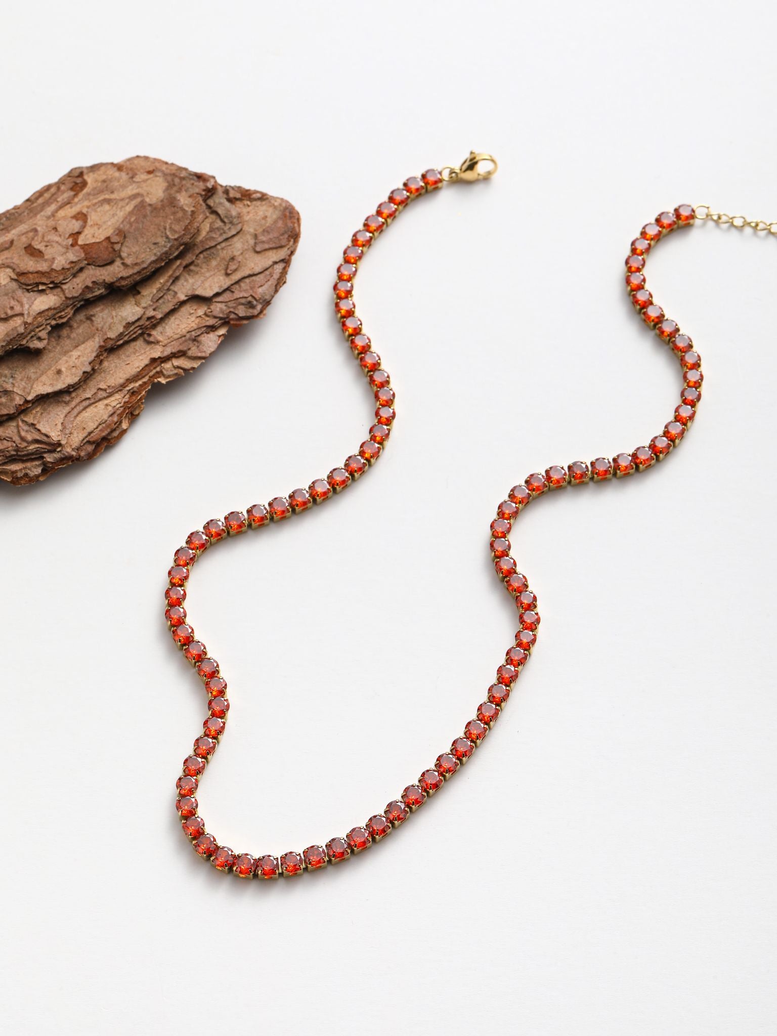 Collana a filo con zircone