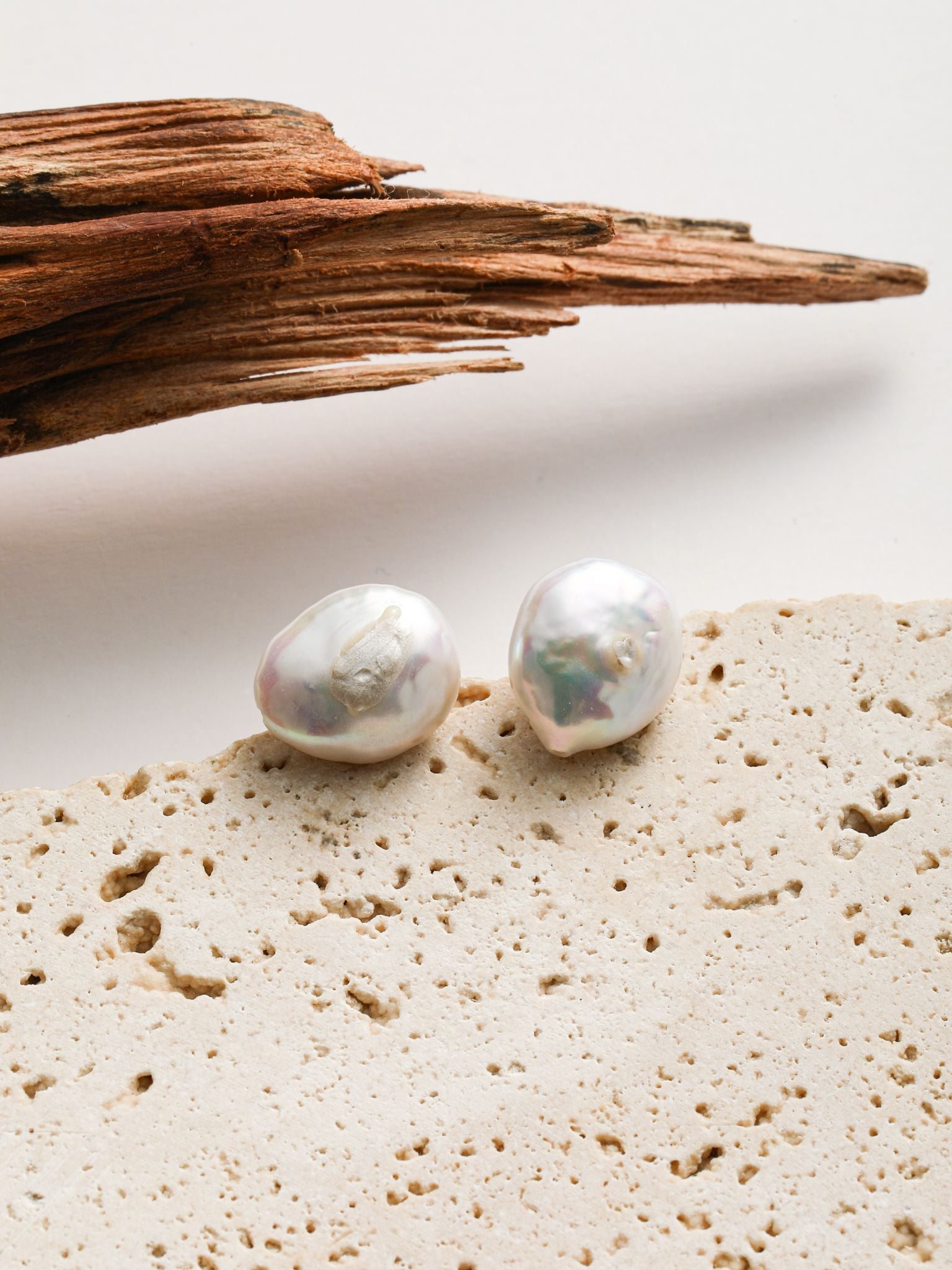 Orecchini in perle fiume