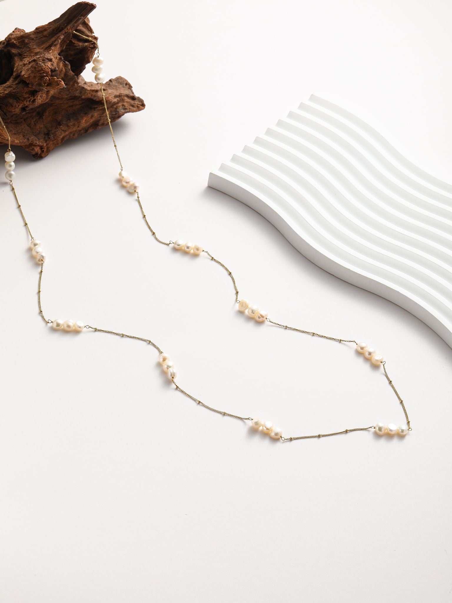 Collana in perle fiume