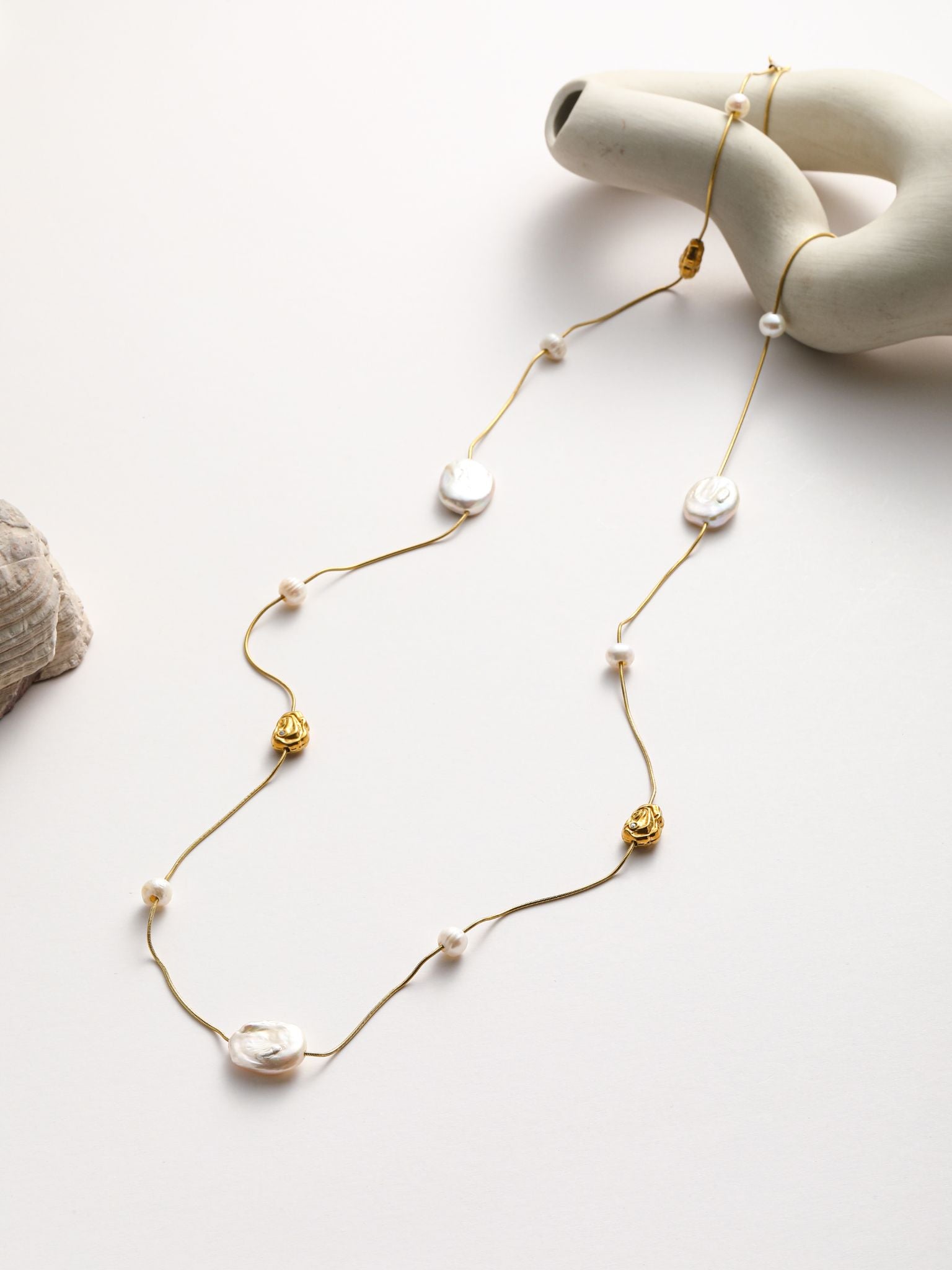 Collana in perle fiume
