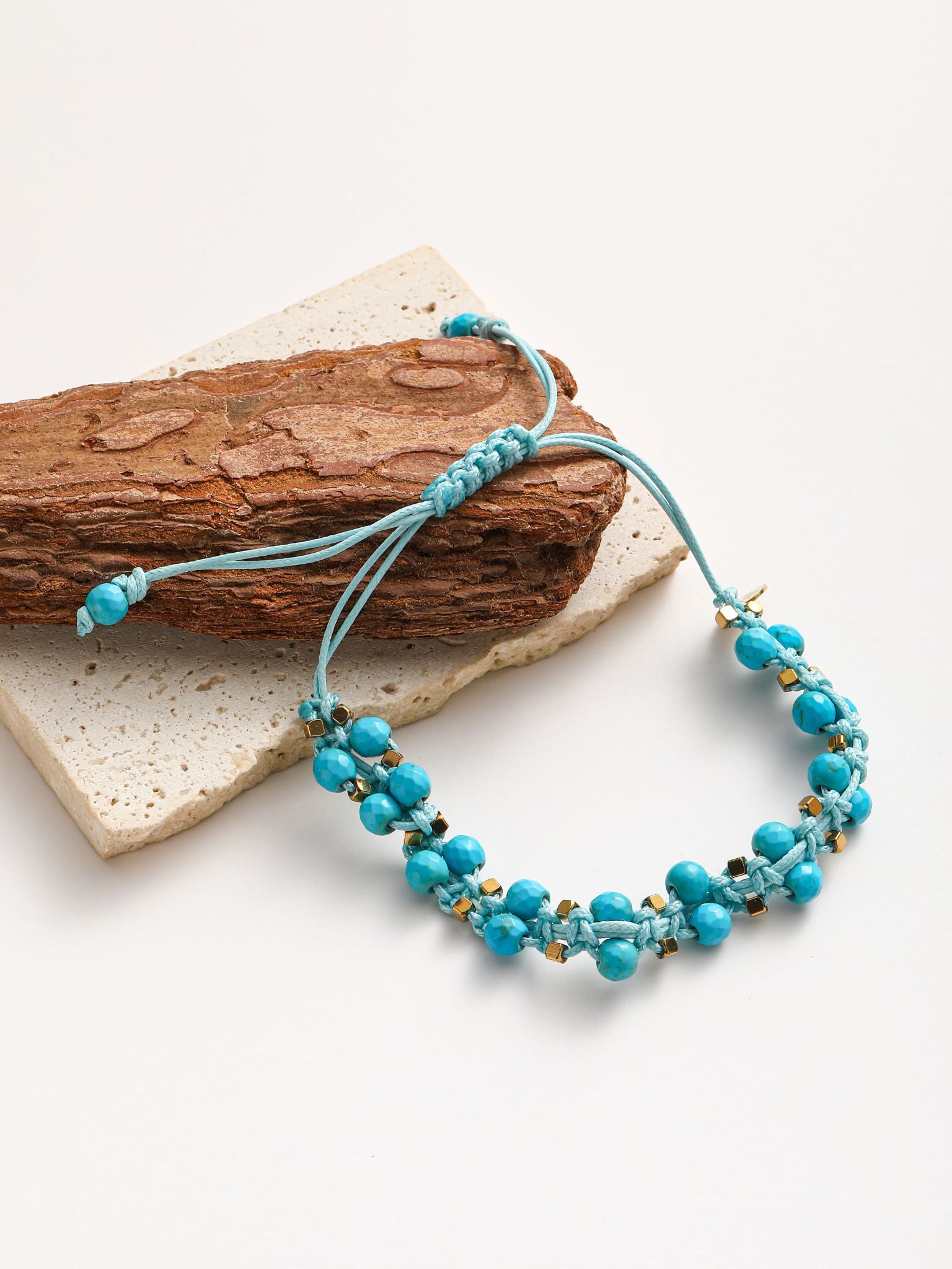 Bracciale intrecciato con pietra AGATA