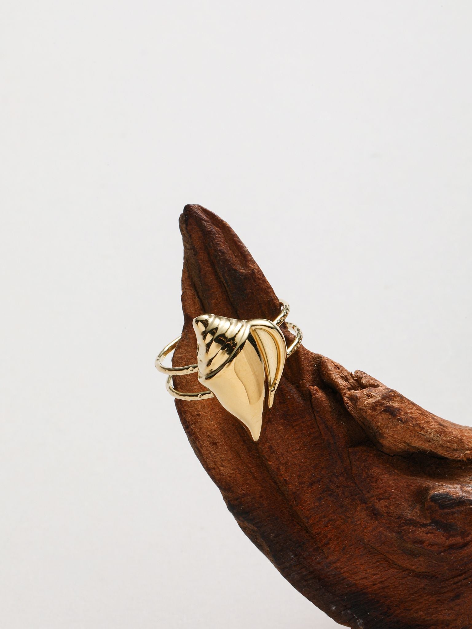 Anello con forma conchiglia