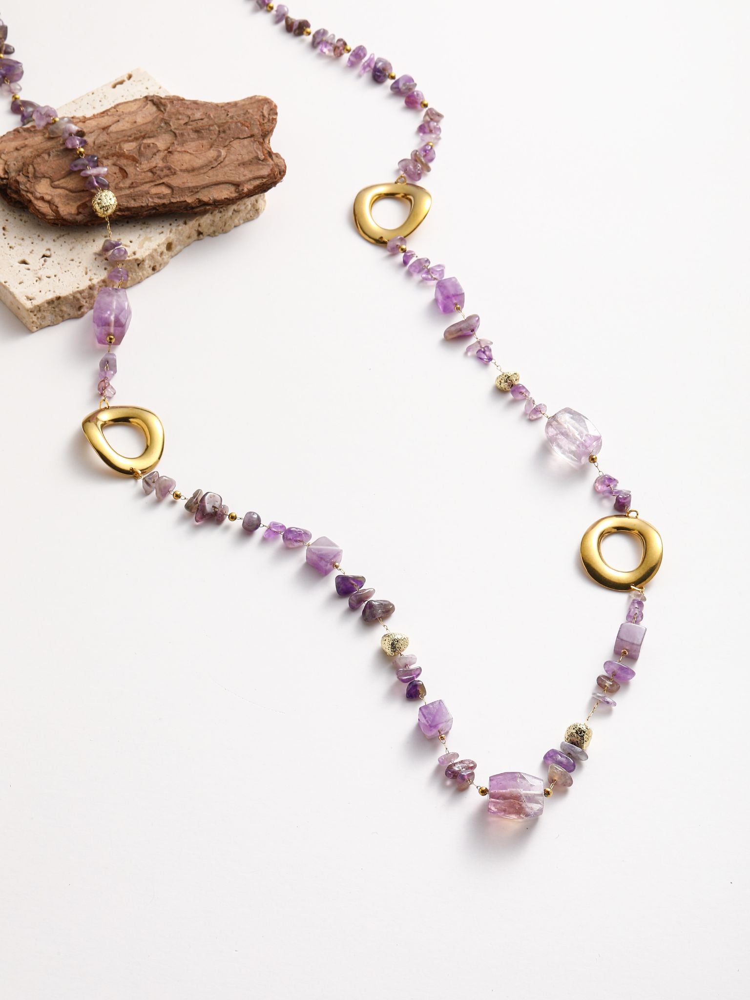 Collana in catena con pietra dura AGATA