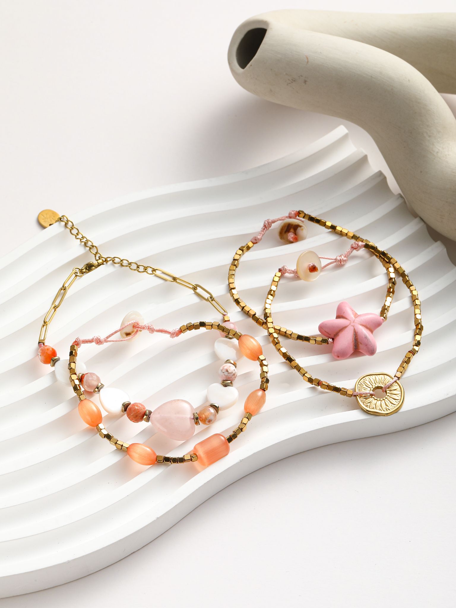 Bracciale in pietra dura  4 pezzi