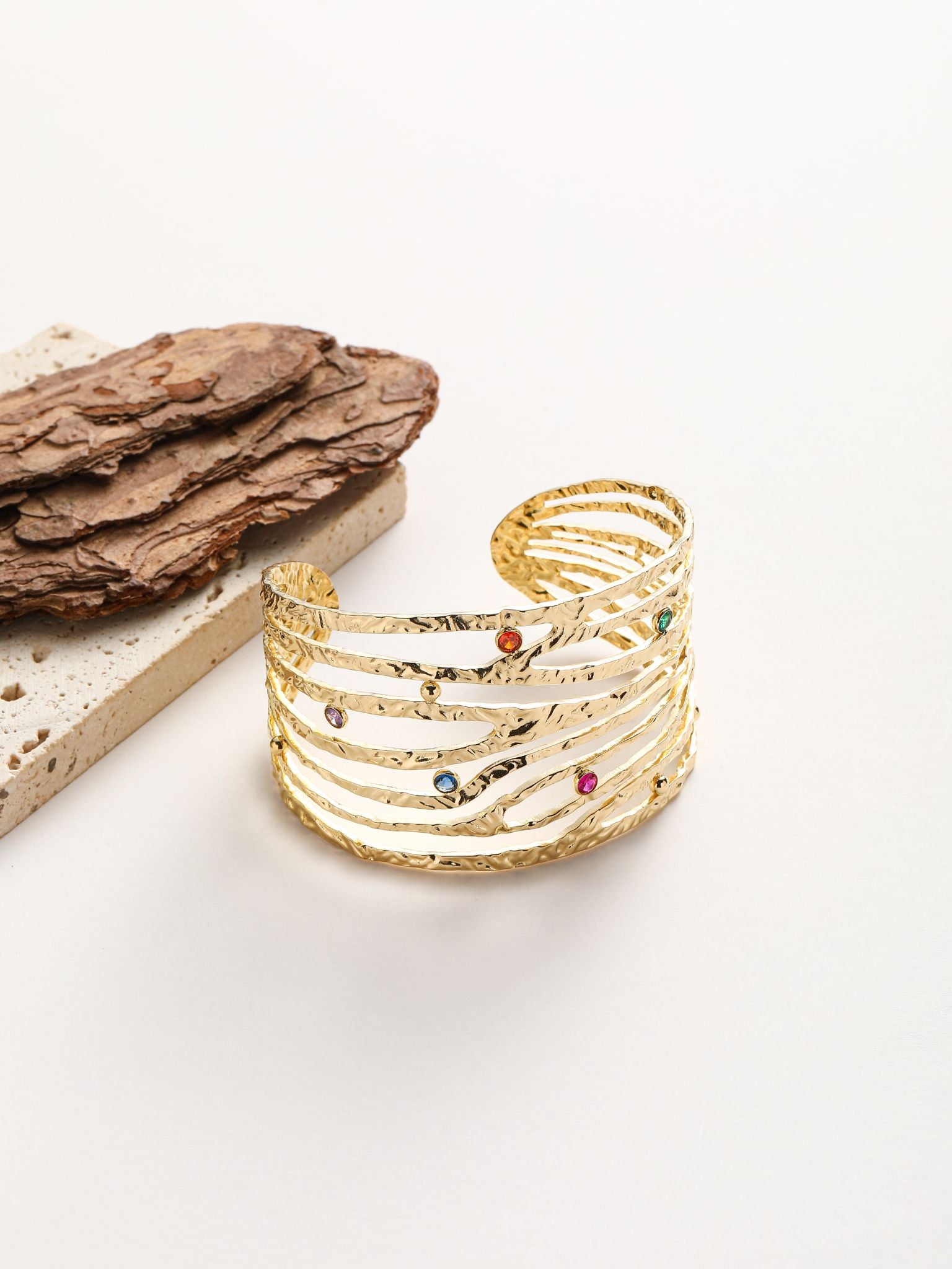 Bracciale rigito con strass