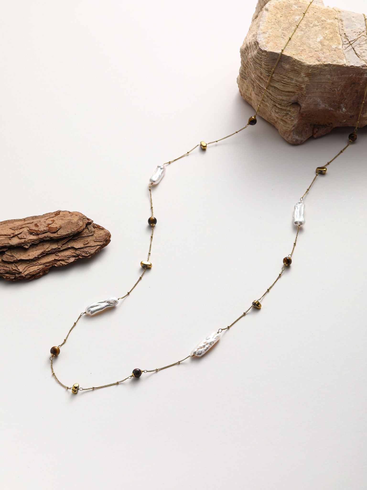 Collana in perle fiume